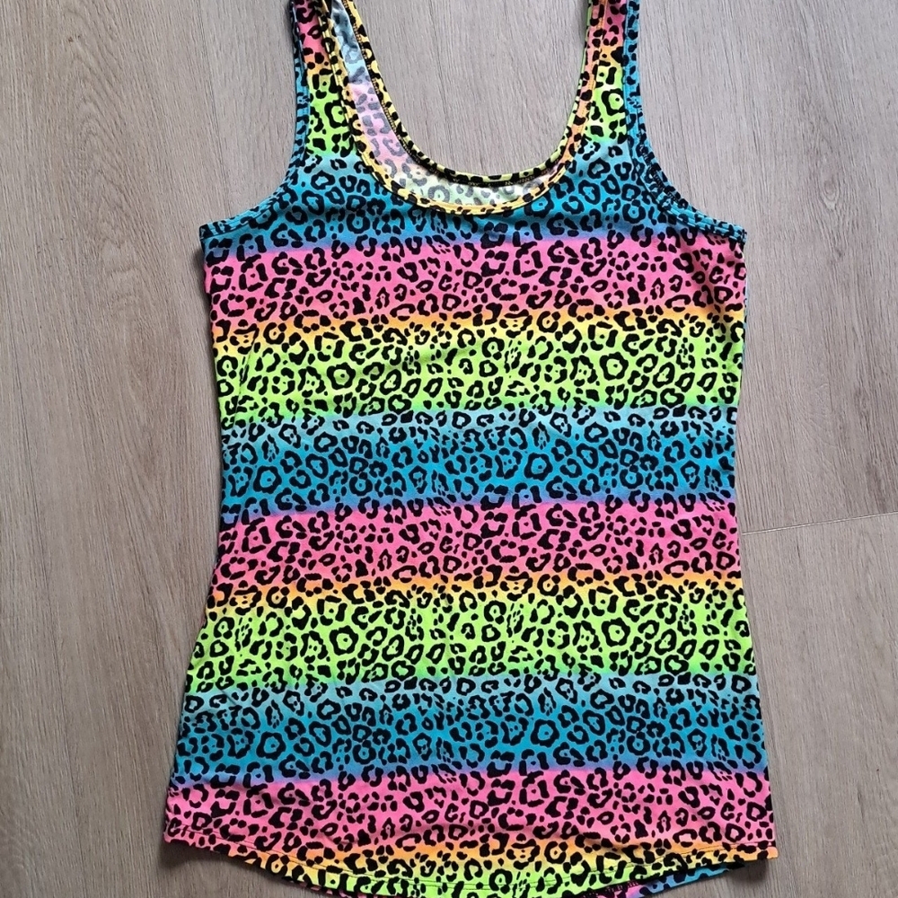 Multicolor Leopard Print Tank Top